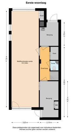 Floorplan - Bastinglaan 13, 2614 GP Delft